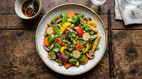 Cannabis-Wok-Gemüse